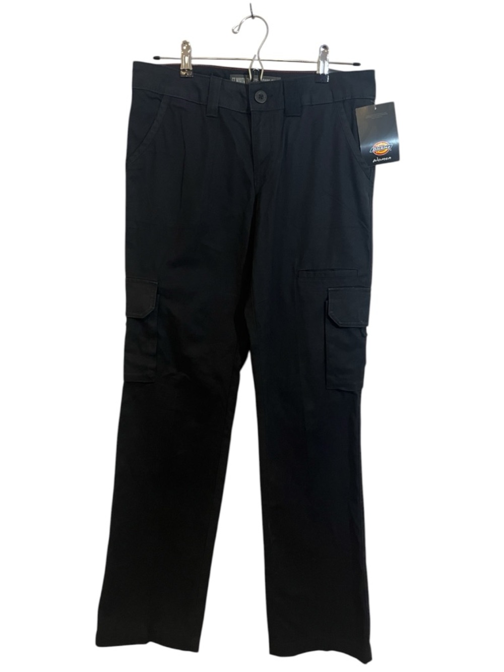 Dickies Black Straight Leg Cargo Relaxed Fit Women's Jeans Size 4
